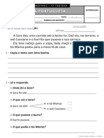 Avaliação Trimestral - 2º Período - 1º Ano LPO4