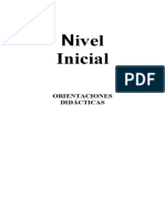 Orientación Didáctica para El Nivel Inicial.