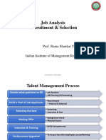 Job Analysis Recruitment & Selection: Prof. Rama Shankar Yadav