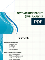 Cost Volume Profit Analysis