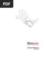 Rhinoceros Command Reference Manual