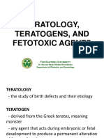 Teratology, Teratogens, and Fetotoxic Agents