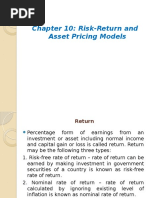 Chapter-10 Return & Risk