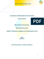 Unidad 3. Planeacion Estrategica en La Mercadotecnia Social