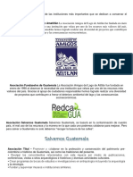 Instituciones Que Protegen El Medio Ambiente en Guatemala