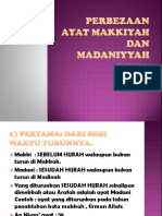 Ayat Makkiyah Dan Madaniyyah