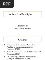 Animation Principles: Prepared by Razia Nisar Noorani