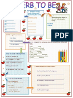 Write The Missing Words of The Verb To Be (Affirmative Form)