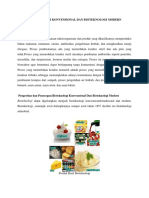 Bioteknologi Konvensional Dan Bioteknologi Modern