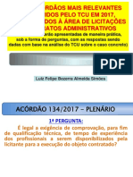 60 ACÓRDÃOS DE 2017 - ELO CONSULTORIA - 05 A 07-3-2018 - Apresentação