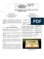 Protocolo de Procedemiento para Verificacion de Un Desfibrilador