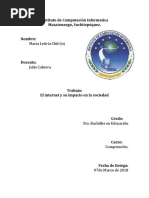 El Impacto Del Internet en La Sociedad