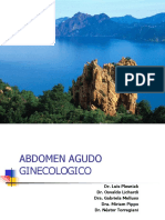 Abdomen Agudo Ginecológico