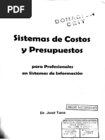 Sistemas de Costos y Presupuestos - José Tana