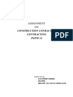 PGPPM 14 Construction Contract Conctracting