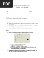 Taller de Funcione Logicas y Algebra de Boole