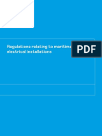 Regulations Relating To Maritime Electrical Installations