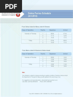 Delma Ferries Schedule - Oct 2012