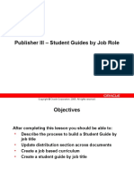 Publisher III - Student Guides by Job Role