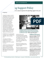 Breastfeeding Support Policy: You Can Adapt This Template To Easily Incorporate Breastfeeding Support Into Your Company