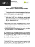 Secuencia 1º Año-Problemas Con Dinero y Valor Posicional