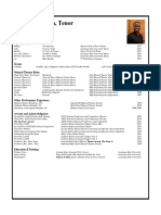 Prentiss Mouton Performance Resume