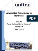 La Impunidad en Honduras Ensayo