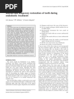 Interim and Temporary Restoration of Teeth During Endodontic Treatment PDF