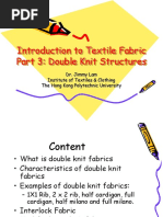 Introduction To Textile Fabric Part 3: Double Knit Structures