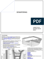 Dewatering