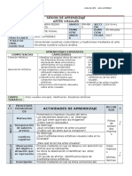 Sesion de Aprendizaje Artes Visuales