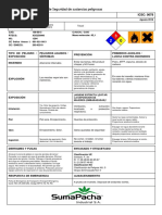 Hoja de Datos de Seguridad Tolueno