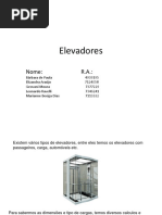 Elevadores - Slides