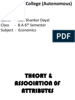 Ravi SD - Association of Attributes (Economics)