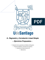 TAPA Regresión y Correlación Lineal Simple - Ejercicios Propuestos