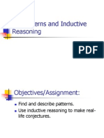 Patterns and Inductive Reasoning