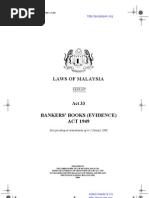 Bankers Books (Evidence) Act 1949 (Act 33)