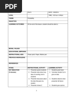 Statistic Lesson Plan.