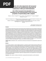 Descomposición Catalítica de 2-Propanol