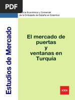 Estudio de Mercado. El Mercado de Puertas y Ventanas en Turquía