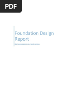 Foundation Design Report