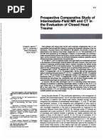 Prospective Comparative Study of Intermediate-Field Mrandctin The Evaluation of Closed Head Trauma