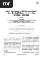 Safety Assessment On Distillation Columns