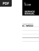 Icom IC-M502 Service Manual