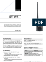 Icom IC-R5 Instruction Manual