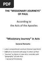 Acts - Missionary Journey 1