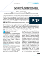 Aportaciones Desde La Psicología Organizacional Positiva para Desarrollar Organizaciones Saludables