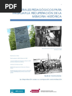 Materiales Pedagógicos para Trabajar La Recuperación de La Memoria Histórica