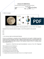 Avaliação Bim 2017 1bimestre 6 Ano Sistema Solar