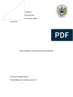 Problemas Socioeconomicos en Guatemala - Yoni Morales 4to CCLL A